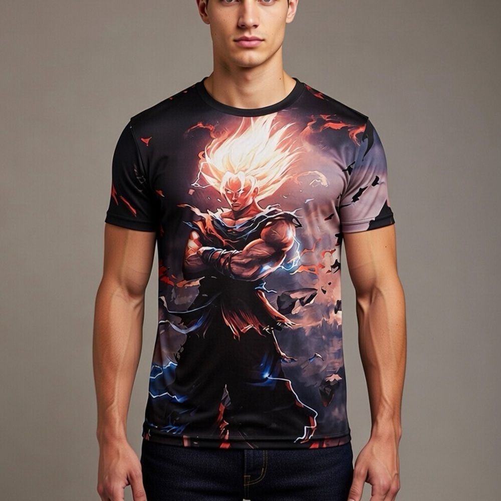 Men Dragon Ball Z Super Saiyan Goku T-shirt
Sz. Medium